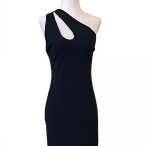 ZARA Black One-Shoulder Bodycon Dress – Size M
